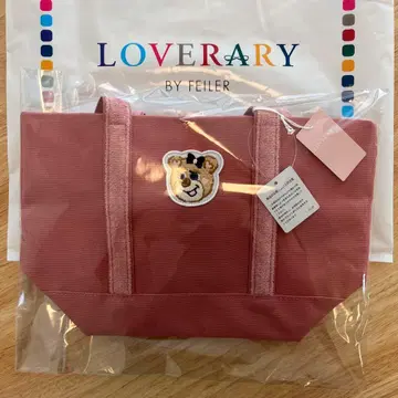 러브러리 바이 페이 올드 테디 토트백 핑크