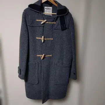 MONTY 더플 코트 그레이 울 M 상당