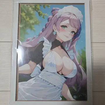 메이드 캐릭터 A4 포스터 프레임 포함