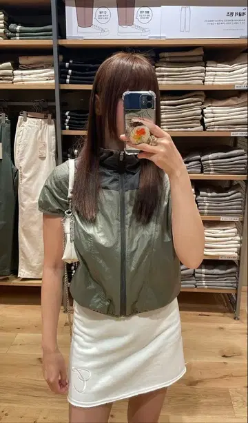 후드 하프 자켓