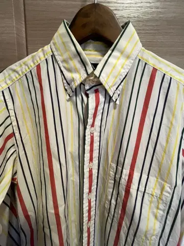 Drake's 스트라이프 코튼 셔츠 15-38