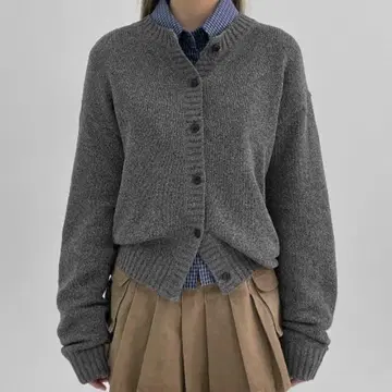 BLACKUP 오크 니트 가디건