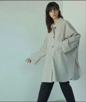 black by moussy big silhouette coat