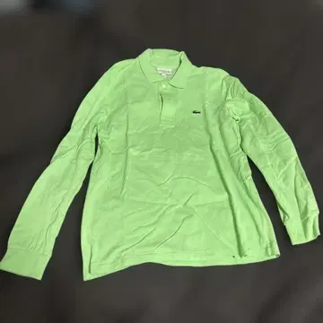 LACOSTE CLASSIC FIT 긴팔 피케 셔츠 라이트 그린