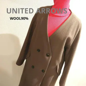 UNITED ARROWS 겨울 코트 더블 롱 코트