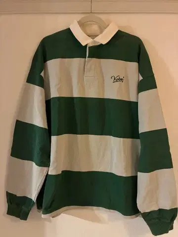 [ KEBOZ 케보즈 ] 빅 실루엣 라거 셔츠 긴팔 피케 셔츠 그린 L