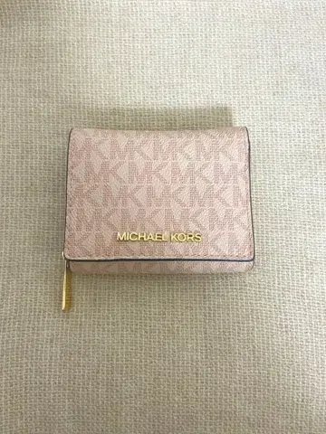 MICHAEL KORS 마이클코어스 핑크 3단 폴더형 지갑 새상품급