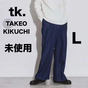 tk.TAKEO KIKUCHI 빈티지 라이크 와이드 데님 팬츠