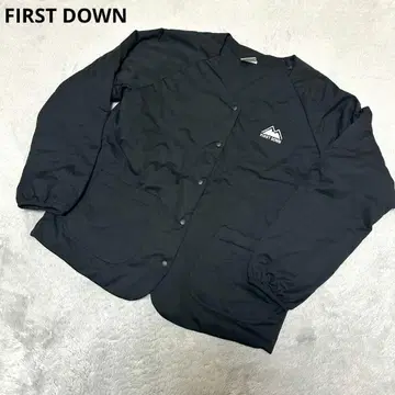 [ 새상품급 ] FIRST DOWN 노카라 충전솜 아우터 블랙