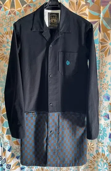 ALDIES 블랙 체크 무늬 버튼업 셔츠