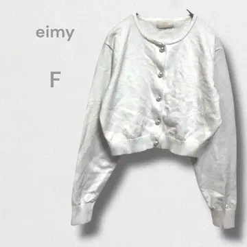 에이미 가디건 니트 스웨터 크롭 기장 펄 버튼 한국 스타일