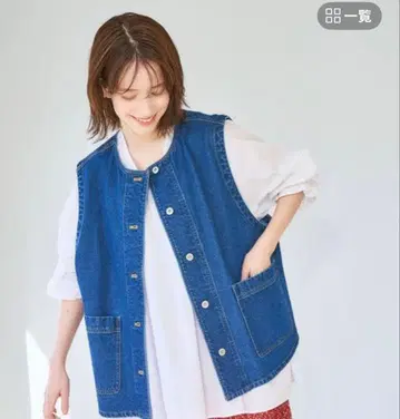 스튜디오 클립 studioclip 노카라 데님 베스트