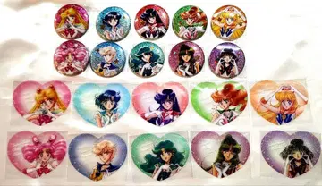 세일러문 메이지 오로라 라메 캔뱃지 하트 클리어 카드 컴플리트