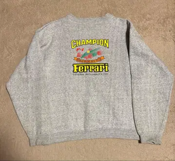 빈티지 맨투맨 Ferrari Champion 로고 그레이 F1