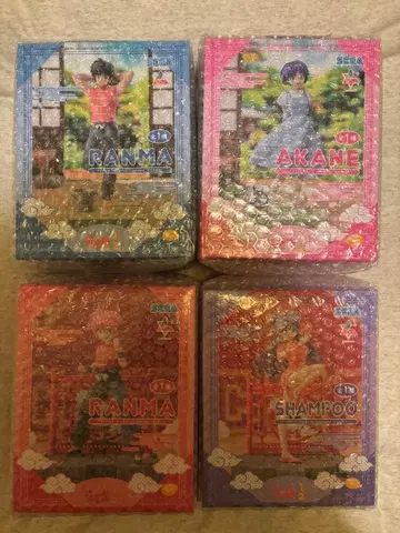 [ 미개봉 새상품 ] 란마 1/2 피규어 4체 세트