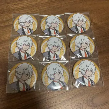 레어 [월드 트리거] 집사 캔뱃지 글리터 쿠가 유마 9점 세트