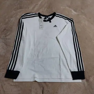 adidas 긴팔 티셔츠 화이트/블랙 3선
