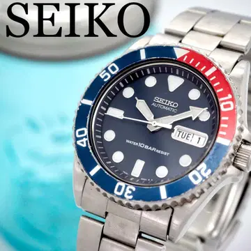 714 작동 SEIKO 시계 다이버 펩시 데이데이트 블루 남성용