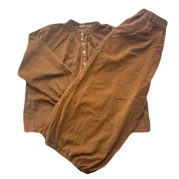 SUNVALLEY 긴팔 셋업 코듀로이 브라운 루즈 실루엣