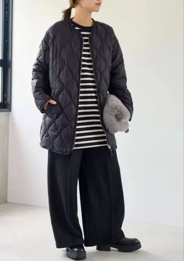 TAION / 타이온 RELUME 밀리터리 다운 자켓 블랙