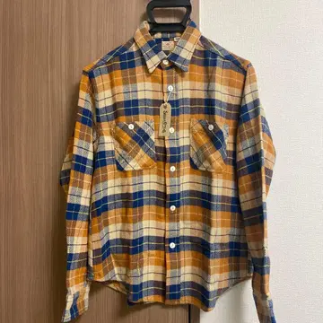 택 포함 새상품 슈가케인 SUGAR CANE 플란넬 셔츠