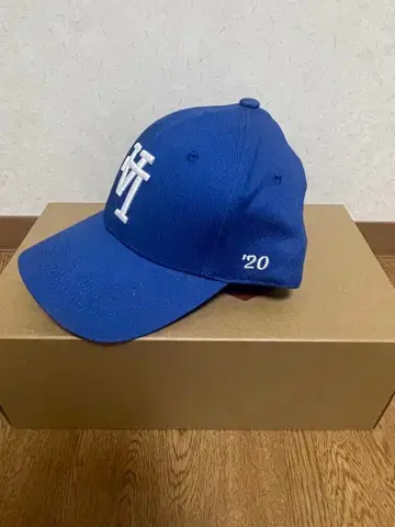 파란색 야구 모자 '20