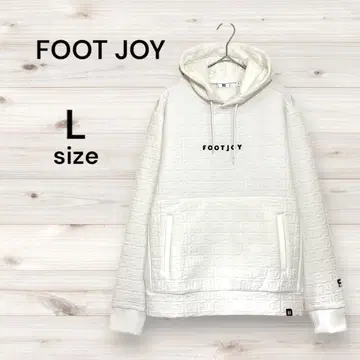 풋조이 새상품 퀼팅 풀오버 후디 후드티 화이트 L