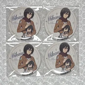 진격의 거인 미카사 캔뱃지 키노코스 Anique