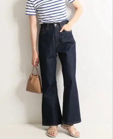 슬로브 이에나 le 데님 플레어 데님 36