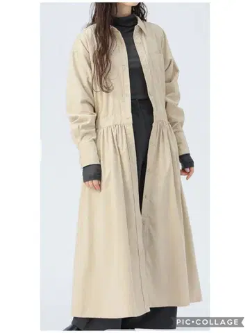 새상품 BEAMS HEART 코듀로이 원피스 셔츠 원피스