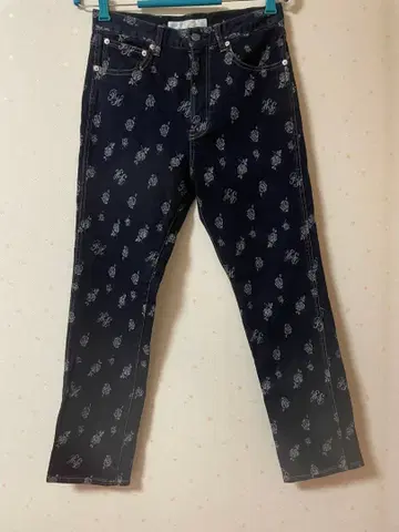 핑크하우스 모노그램 데님 팬츠