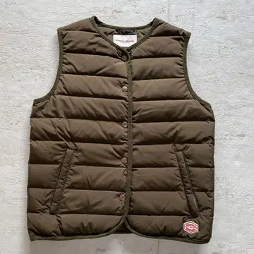 반손 에미레이유 다운 베스트 카키 36 새상품급