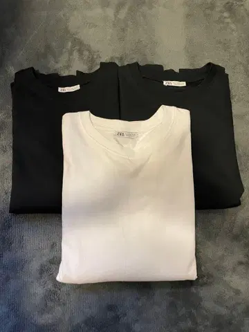 새상품급 ZARA 릴랙스핏 롱티 3종 세트