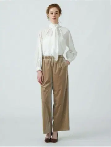 Ballsey 매트 벨로아 이지 스트레이트 팬츠