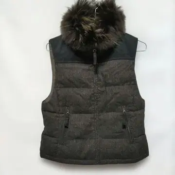 23구 라쿤 퍼 다운 베스트 MANTTECO사 원단 사용 38/M