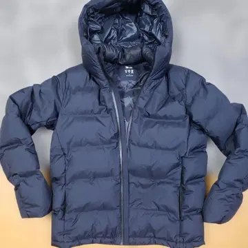 유니클로 심리스 다운 L 네이비 새상품급