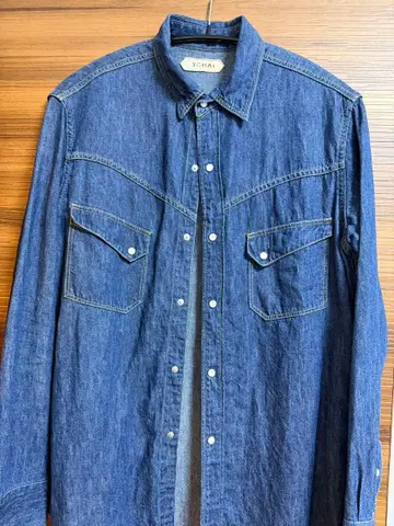 YCHAI 데님 셔츠 긴팔
