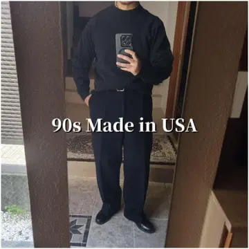 90s USA JERZEES 블랭크 무지 맨투맨 블랙 L [ D