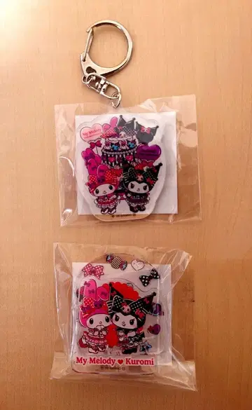 새상품 멜로크로 벌스데이 키링&아크릴 클립 세트