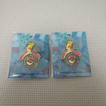 [ 미개봉 새상품 ] 포켓몬 센터 카나자와 로고 핀즈 미로카로스 2세트