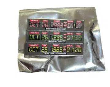 백투더퓨처 40주년 핀 배지 타임 서킷