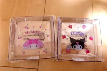 새상품 산리오 멜로쿠로 클리어 트레이 세트