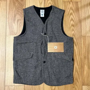 택 포함 미사용 POST O'ALLS 포스트 오버올즈 트위드 베스트