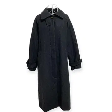 OHOTORO 더블린 코트 차콜 그레이 부속 벨트 끈 없음