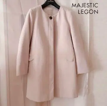 MAJESTICK LEGON 마제스틱 레곤 코트 핑크 계열