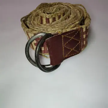 스트라이프 디자인 벨트 동양인