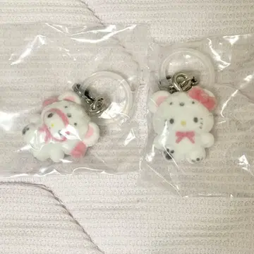 산리오 메지루시 액세서리 복슬복슬 스노우 헬로키티 마이멜로디