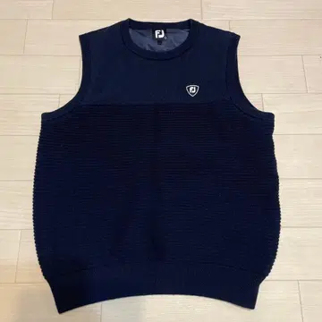 [ 새상품급 ] FJ 풋조이 니트 베스트 L 사이즈 네이비 골프 등