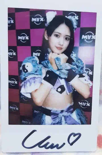 이벤트 한정품 야카케 우미 친필 사인 폴라로이드 1