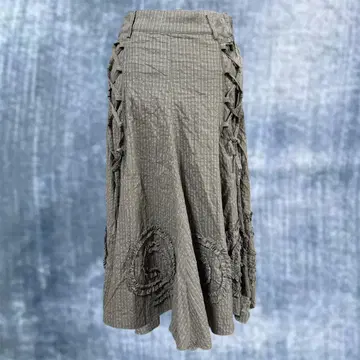 롱 스커트 우즈마키 페어리 그런지 레이스업 갸루 y2k